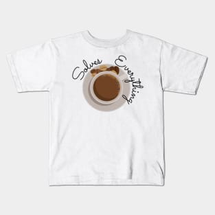 Coffee Solves Everything Kids T-Shirt